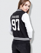 Κολλεγιακή ζακέτα με τύπωμα BTS - Jung Kook