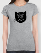 Μπλουζάκι με τύπωμα Crazy Cat Lady