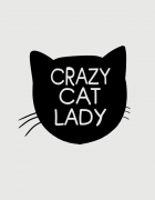 Μπλουζάκι με τύπωμα Crazy Cat Lady