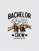 Μπλουζάκι με τύπωμα Bachelor Crew 