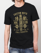 Μπλουζάκι με τύπωμα Custom Moto Full Service
