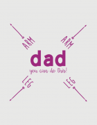 Παιδικό φορμάκι με στάμπα Dad you can do this