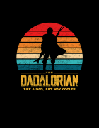 Μπλουζάκι με τύπωμα Dadalorian Retro
