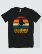 Μπλουζάκι με τύπωμα Dadalorian Retro
