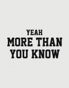 Hoodied φούτερ με στάμπα More than you know