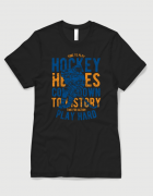 Μπλουζάκι με στάμπα Hockey heroes