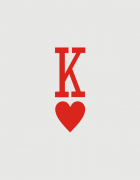 Κούπες κεραμικές με τύπωμα King and Queen of Hearts