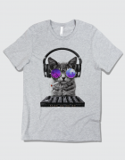 Μπλουζάκι με στάμπα DJ Cat