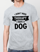 Μπλουζάκι με τύπωμα Dog therapy
