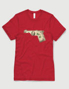 Μπλουζάκι με στάμπα Dollar Gun