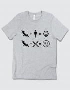 ανδρικό t-shirt sport grey με στάμπα Don't eat the bat