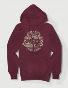 Hoodied φούτερ με στάμπα Rockabilly Hot rod