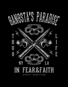 Μπλουζάκι με στάμπα Gangsta's Paradise