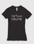 Μπλουζάκι με στάμπα Cat lover Celfie