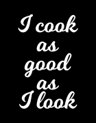 Ποδιά Μαγειρικής με τύπωμα I look as good as i cook