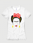 Μπλουζάκι με στάμπα Frida Kahlo