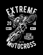 Μπλουζάκι με τύπωμα Extreme Motocross