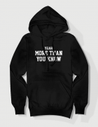 Hoodied φούτερ με στάμπα More than you know