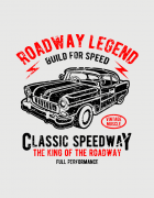 Μπλουζάκι με στάμπα Roadway Legend