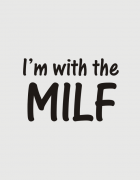 παιδικό φορμάκι με τύπωμα I am with the milf