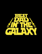 Μπλουζάκι με τύπωμα Best dad in the galaxy