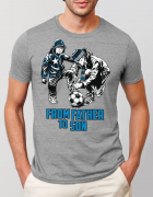 Μπλουζάκι με στάμπα From father to son 