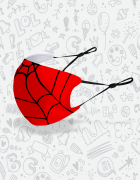 Μάσκα παιδική με τύπωμα  Spider mask