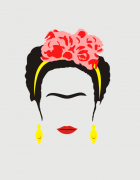 Μπλουζάκι με στάμπα Frida Kahlo