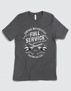 Μπλουζάκι με τύπωμα Vintage Motorcycles - Full Service