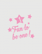 Μπλουζάκι με στάμπα Fun to be one!