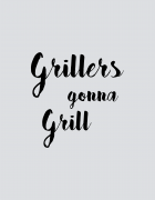 Ποδιά με στάμπα Grillers gonna grill