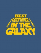 Μπλουζάκι με τύπωμα Best godfather in the galaxy