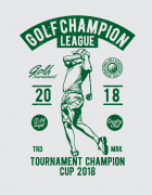 Μπλουζάκι με τύπωμα Golf Champion League