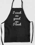 Ποδιά Μαγειρικής με τύπωμα I look as good as i cook