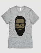 Μπλουζάκι με στάμπα Beard