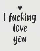 Κούπα κεραμική με τύπωμα I fucking love you