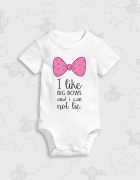 Παιδικό φορμάκι με στάμπα I like big bows and i can not lie