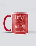 Κούπα με τύπωμα Love Was Made