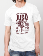 Μπλουζάκι με τύπωμα Judo - Strength and Courage