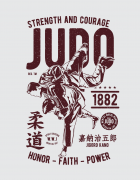 Μπλουζάκι με τύπωμα Judo - Strength and Courage
