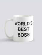 Κούπα κεραμική με τύπωμα World's Best Boss