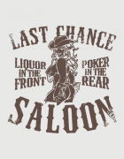 Μπλουζάκι με στάμπα Last Chance Saloon