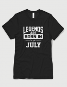 Μπλουζάκι με στάμπα Legends are born in July