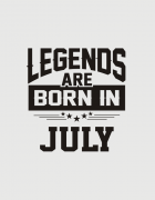 Μπλουζάκι με στάμπα Legends are born in July