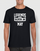 Μπλουζάκι με στάμπα Legends are born in May