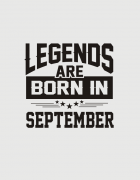 Μπλουζάκι με στάμπα Legends are born in September