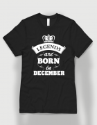 Μπλουζάκι με στάμπα Legends are born in December