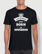 Μπλουζάκι με στάμπα Legends are born in November
