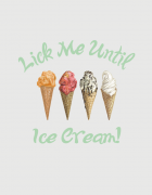 Μπλουζάκι με στάμπα Lick me untill ice-cream