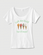 Μπλουζάκι με στάμπα Lick me untill ice-cream